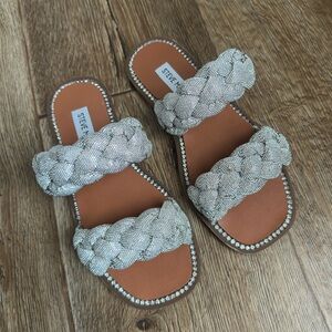 Steve Madden Metallic Braided Women's Sandals
